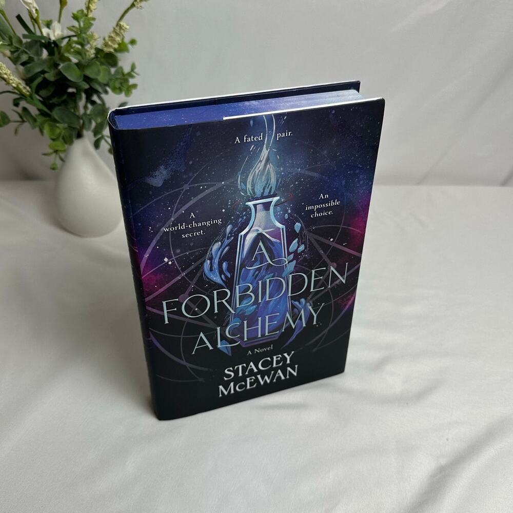 A Forbidden Alchemy Stacey McEwan OOP Deluxe Hardcover Sprayed Edges Romantasy